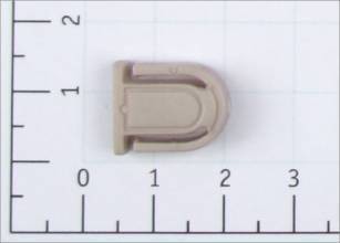 Пряжка 9мм пластик цв S-572 бежевый грязный (уп 100шт) SA001 (0)