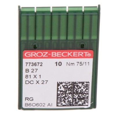 Иглы GROZ-BECKERT DCx27 №75 (уп.10шт.) (0)