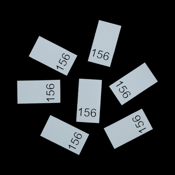 Р156ПБ 156 - размерник - белый (уп.200 шт)1