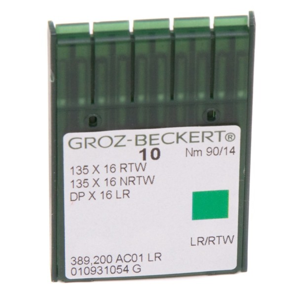 Иглы GROZ-BECKERT DPx16 LR (135x16) №90/14 (уп.10шт.)0