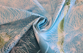 ткань бязь 125гр/м2, 100хб, 220см, набивная, голубой, 5085/1 одуванчик tpg038 купить в Иваново.