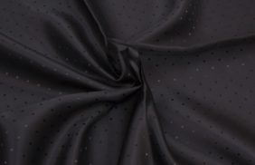 ткань подкладочная поливискоза twill, 90гр/м2, 52пэ/48вкс, 144см, черный s148/bk жаккард точка, (100 купить в Иваново.